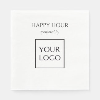 Serviette En Papier Panneau de sponsor d'événement avec grand logo bla