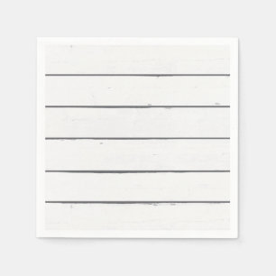 Serviette En Papier Panneau en bois blanc rustique Shiplap