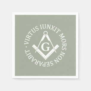 Serviette En Papier Panneau franc-maçonnerie