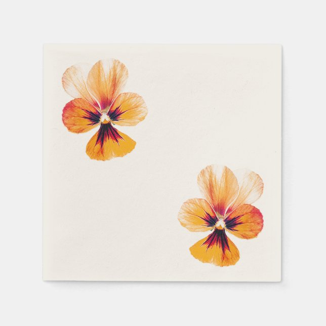Serviette En Papier panneaux orange (Devant)