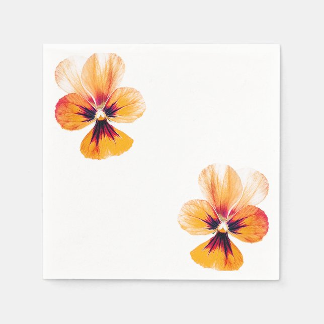 Serviette En Papier panneaux orange (Devant)