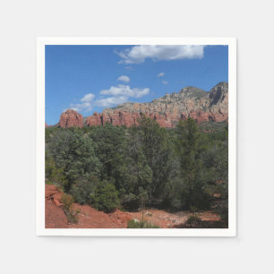 Serviette En Papier Panorama des rochers rouges à Sedona Arizona