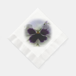 Serviette En Papier Pansement pourpre et blanc