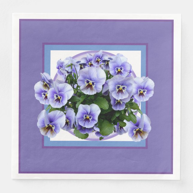 Serviette En Papier Pansy d'été (Devant)