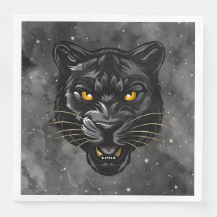 Serviette En Papier Panthère noire