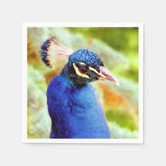 SERVIETTE EN PAPIER PAON   (Devant)