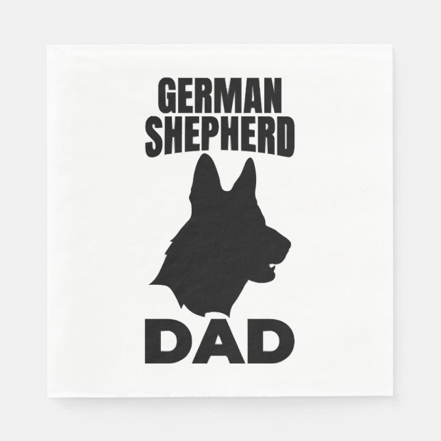 Serviette En Papier Papa Berger Allemand (Devant)