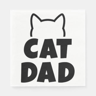 Serviette En Papier papa chat