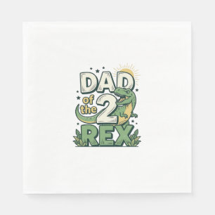 Serviette En Papier Papa des 2 Rex Chemise de conception de père de di