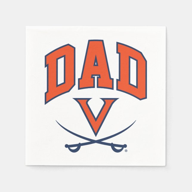 Serviette En Papier Papa des Cavaliers de Virginie (Devant)