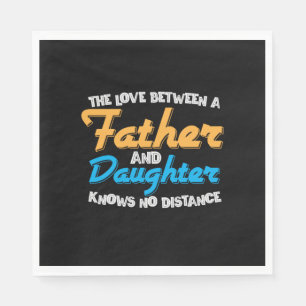 Serviette En Papier Papa Donne L'Amour Entre Père Et Fille