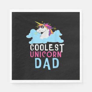 Serviette En Papier Papa Licorne Le Plus Cool Cadeau Amateurs de Licor
