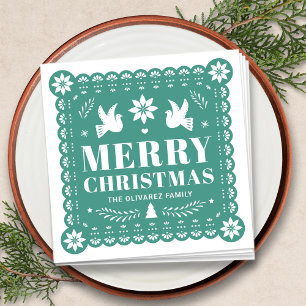 Serviette En Papier Papel Picado Mexicain Noël Napkin