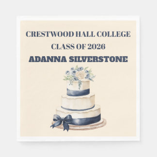 Serviette En Papier Paper Napkin-Editable Graduation Tableware Set