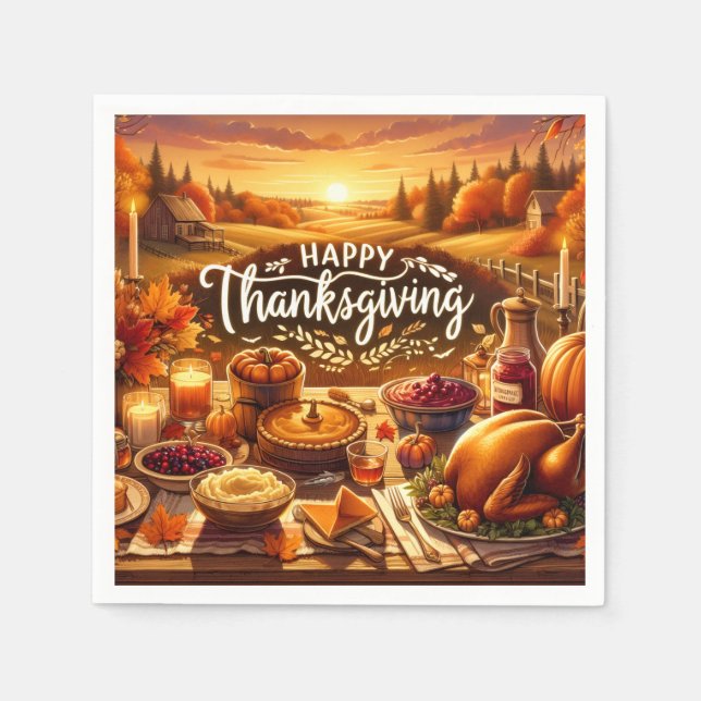 Serviette En Papier Paper napkins (Devant)