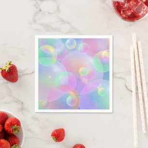 Serviette En Papier Paper napkins bubble design