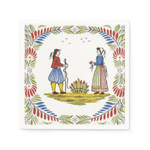 Paper Napkins Luncheon Quimper