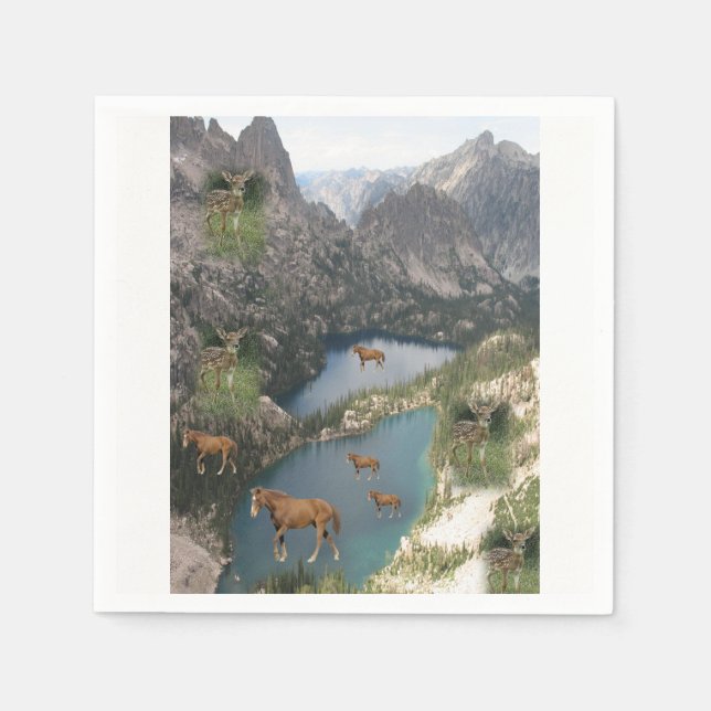 Serviette En Papier Papier (Devant)