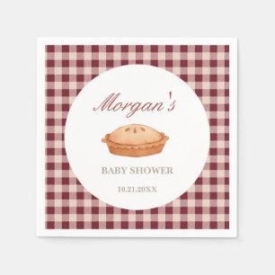 Serviette En Papier Papier à Baby shower à tarte Cutie