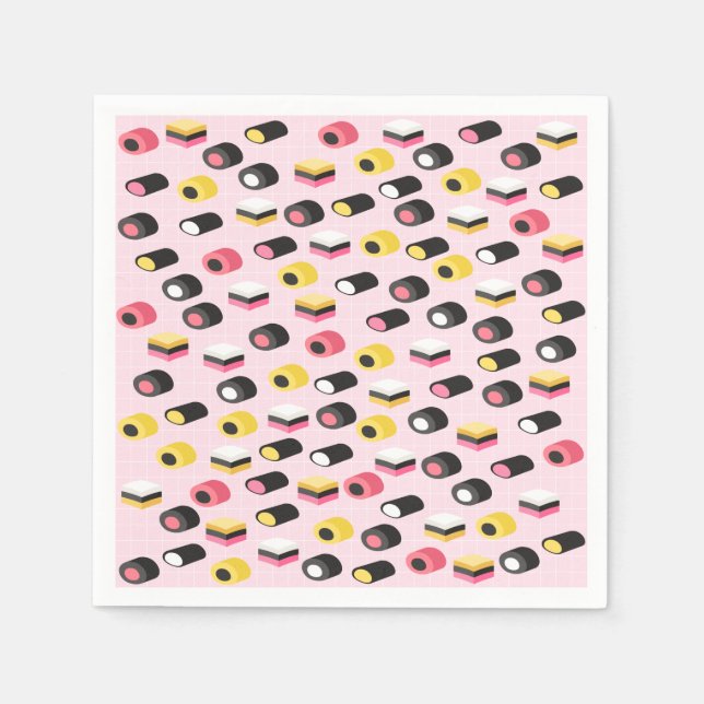 Serviette En Papier Papier à bonbons Licorice (Devant)