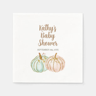 Serviette En Papier Papier à cocktail Citrouille à la menthe et à la b