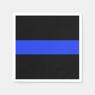 Serviette En Papier Papier à cocktail de ligne Bleu mince Napkin