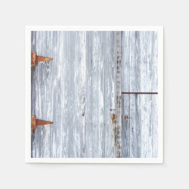 Serviette En Papier Papier à cocktail Napkin Lave blanc Bois Grange Po (Devant)