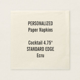Serviette En Papier Papier à cocktails Ecru standard personnalisé serv