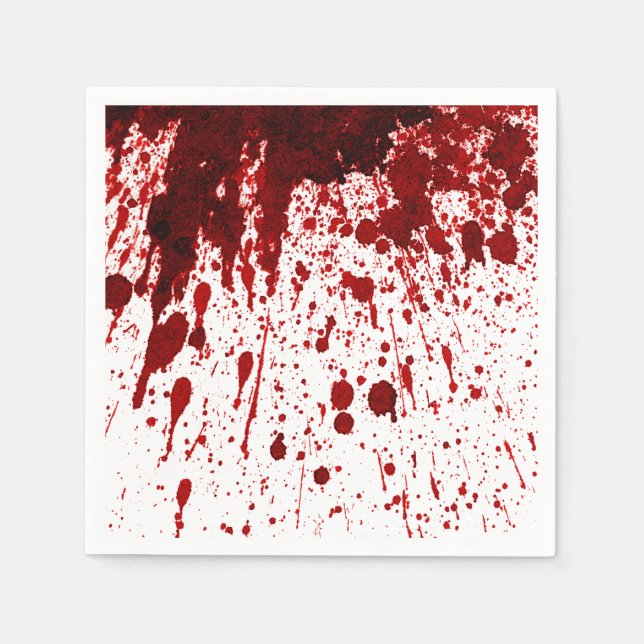 Serviette En Papier Papier à cocktails Napkin Splatter Vampire Gothi (Devant)