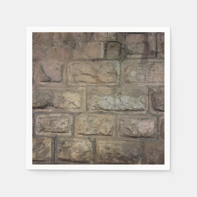 Serviette En Papier Papier à cocktails standard en brique (Devant)