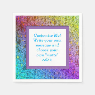 Serviette En Papier Papier à fleurs Abstrait [Arc en ciel]