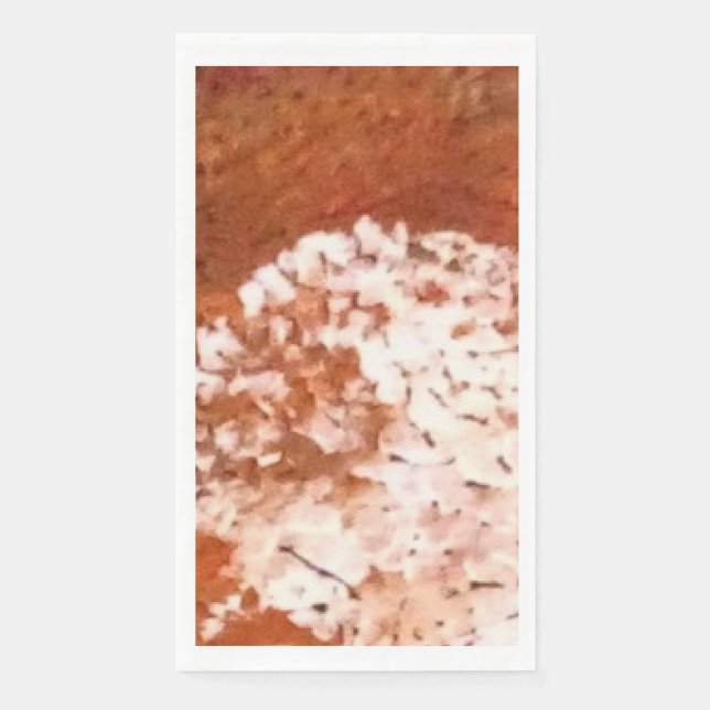 Serviette En Papier Papier à fleurs expressif Napkin (Devant)