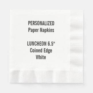 Serviette En Papier Papier à linge blanc personnalisé Napkin