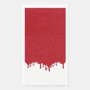 Serviette En Papier Papier à livre rouge tomate brillant personnalisé