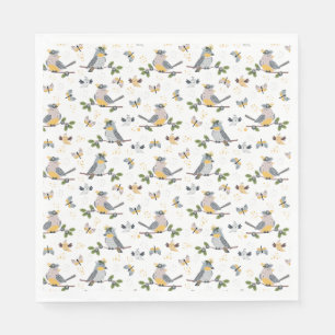 Serviette En Papier Papier à oiseaux chanteurs Napkin