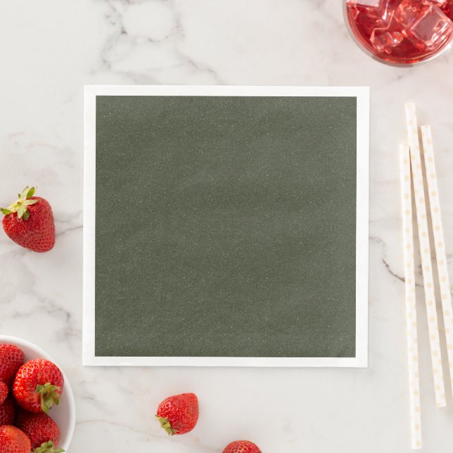 Serviette En Papier Papier à pâte verte de mousse texturé (En situation)