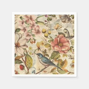 Serviette En Papier Papier à rebut de collection de Whimsy botanique