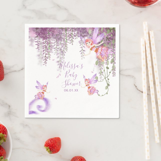 Serviette En Papier Papier à thème fée magique Napkin (Créateur téléchargé)