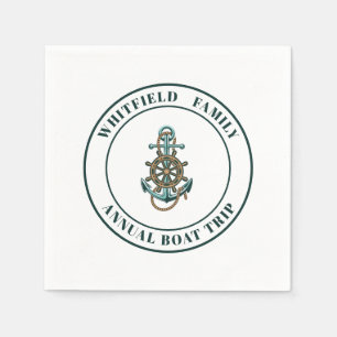 Serviette En Papier Papier à voile d'été pour la famille nautique pers