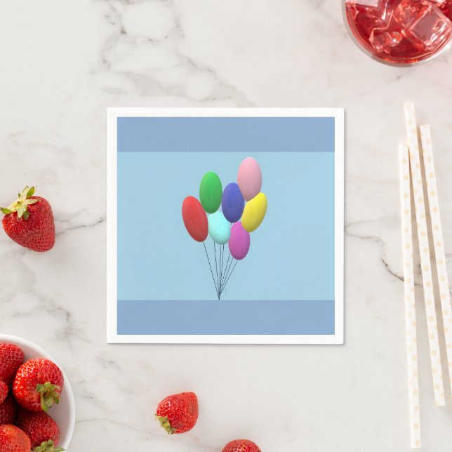 Serviette En Papier Papier Anniversaire (garçon) (En situation)