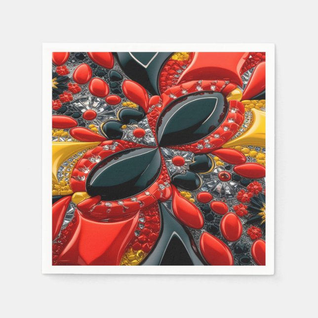 Serviette En Papier Papier avec Allemagne Couleurs Design (Devant)