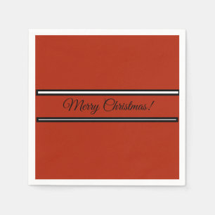 Serviette En Papier Papier avec message de voeux de Noël
