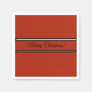 Serviette En Papier Papier avec message de voeux de Noël