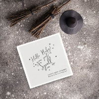 Papier Baby shower neutre Halloween Spell Baby