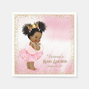 Serviette En Papier Papier Baby shower Princess Ethnique