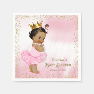 Serviette En Papier Papier Baby shower Princess Ethnique