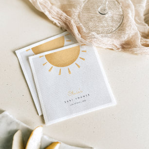 Serviette En Papier Papier Baby shower Sunshine Boho Napkin