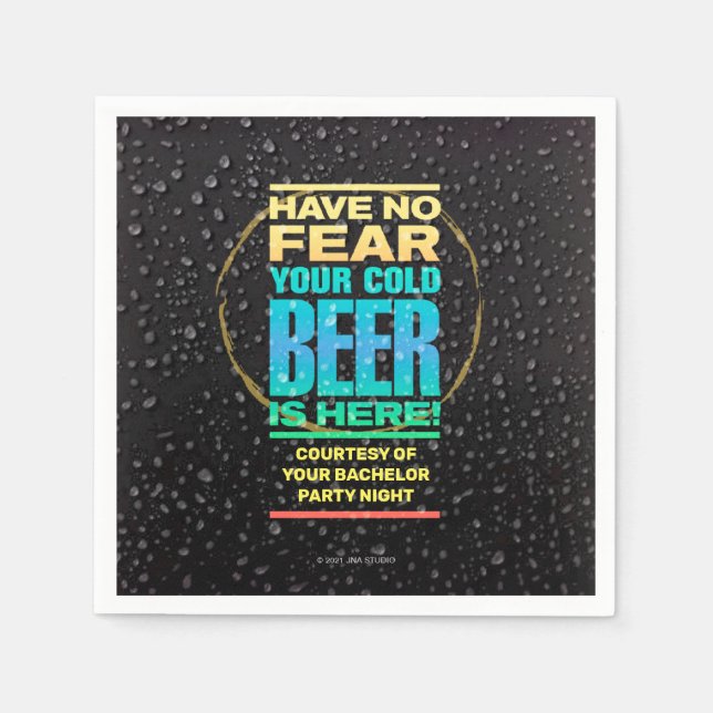 Serviette En Papier Papier Bachelor Party (Devant)