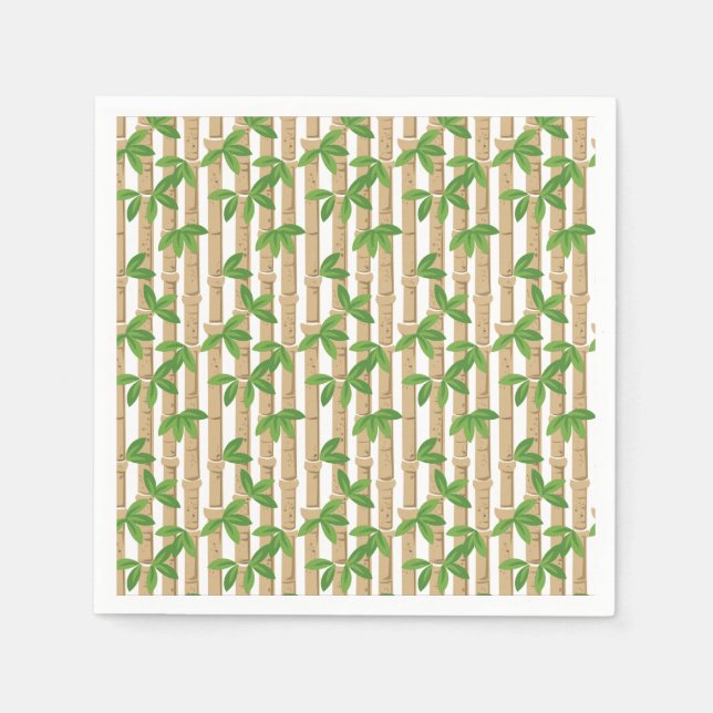 Serviette En Papier Papier Bambou serviettes Cocktail Napktail (Devant)