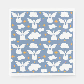 Serviette En Papier Papier Baptism Angel
